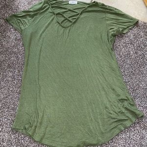 Green shirt